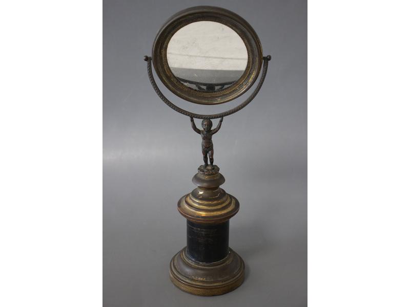 PETIT MIROIR DE TABLE circulaire en psyché,...