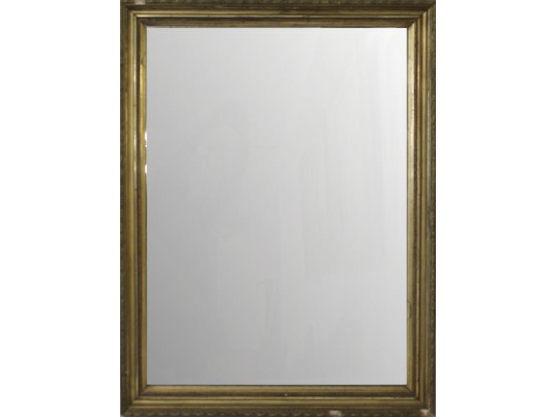 MIROIR rectangulaire en bois doré à décor...