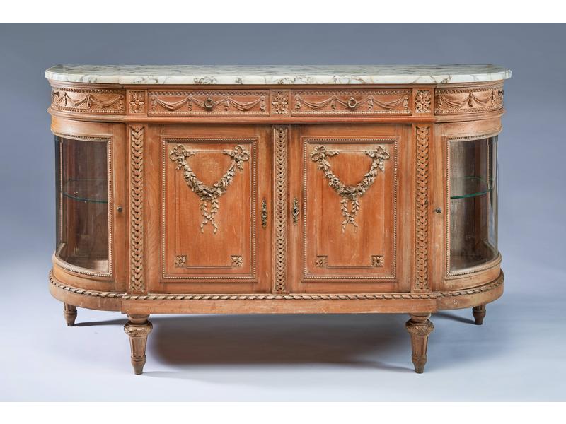 ENFILADE A L’ANGLAISE en hêtre mouluré et...