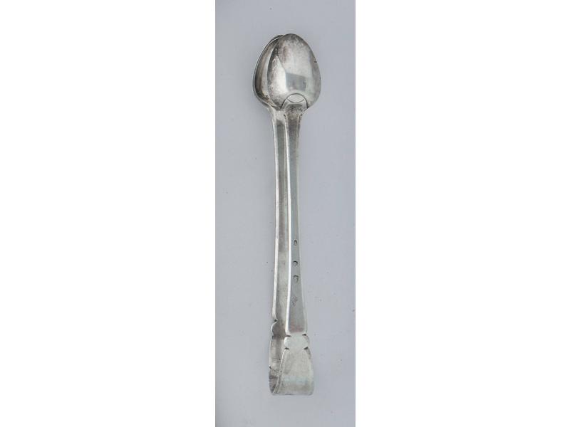 PINCE A SUCRE en argent (800) uni chiffrée...