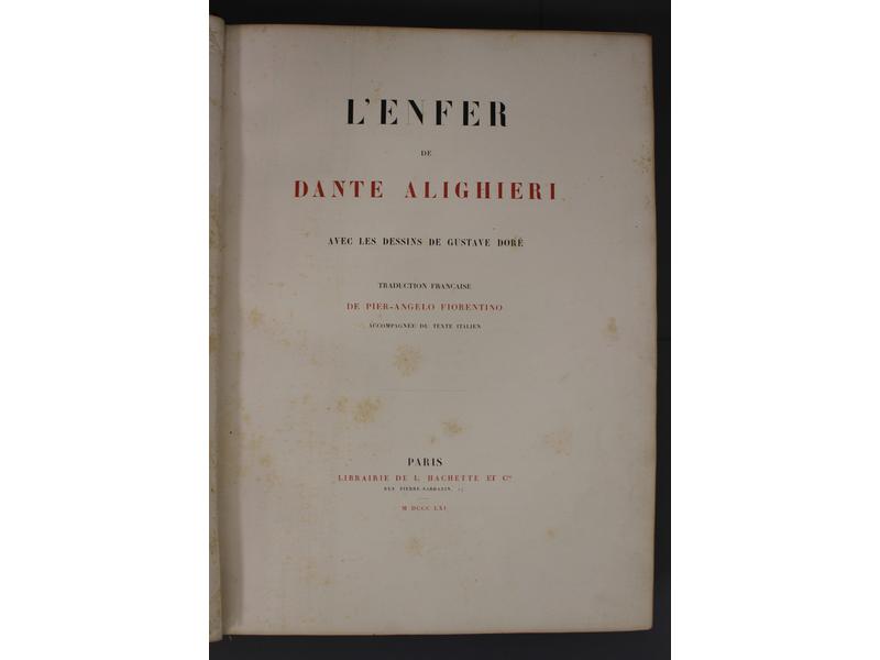 [G. DORE] - DANTE: L'Enfer. Hachette et Cie,...