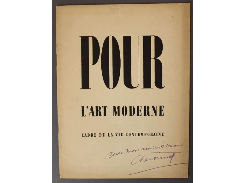 POUR L’ART MODERNE - CADRE DE LA VIE CONTEMPORAINE...