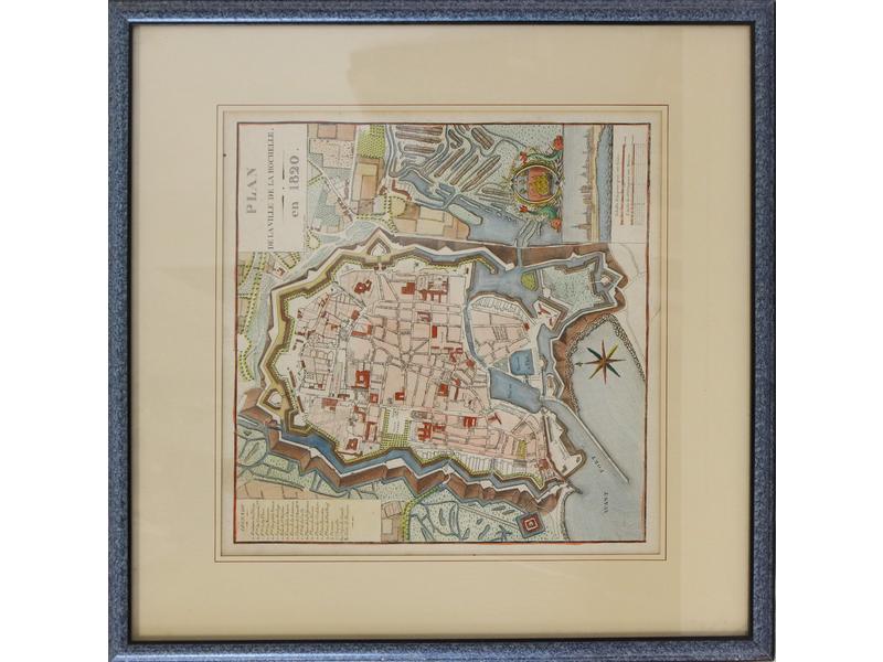 CARTE de la Ville de La Rochelle en 1820