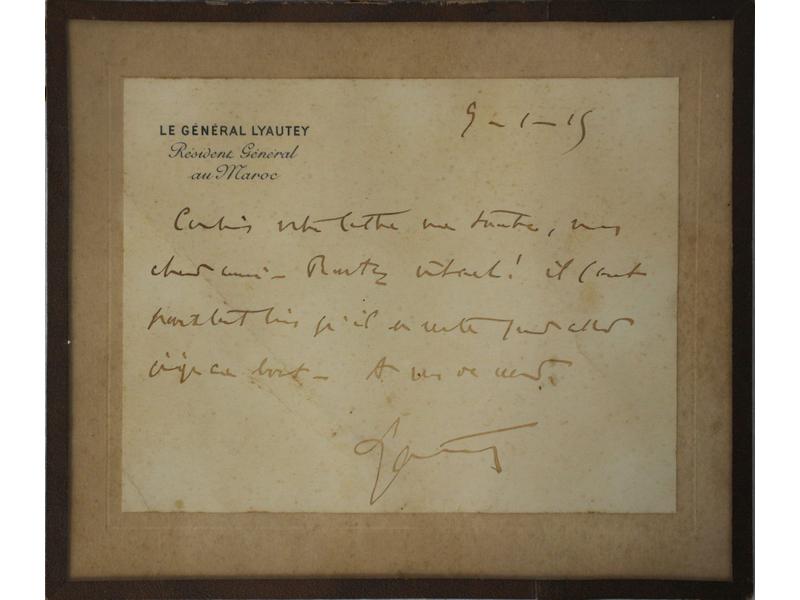 [AUTOGRAPHE - Lyautey]
