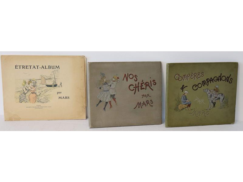 [MARS] 3 albums in-8 oblong illustrés par...