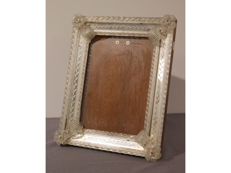 CADRE PHOTO rectangulaire en verre de Venise...