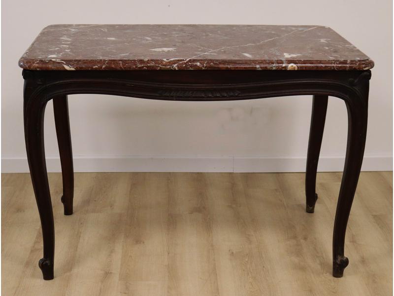 TABLE dite à gibier de milieu, en hêtre mouluré...