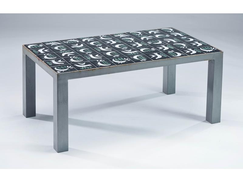 TABLE BASSE rectangulaire à 45 carreaux de...