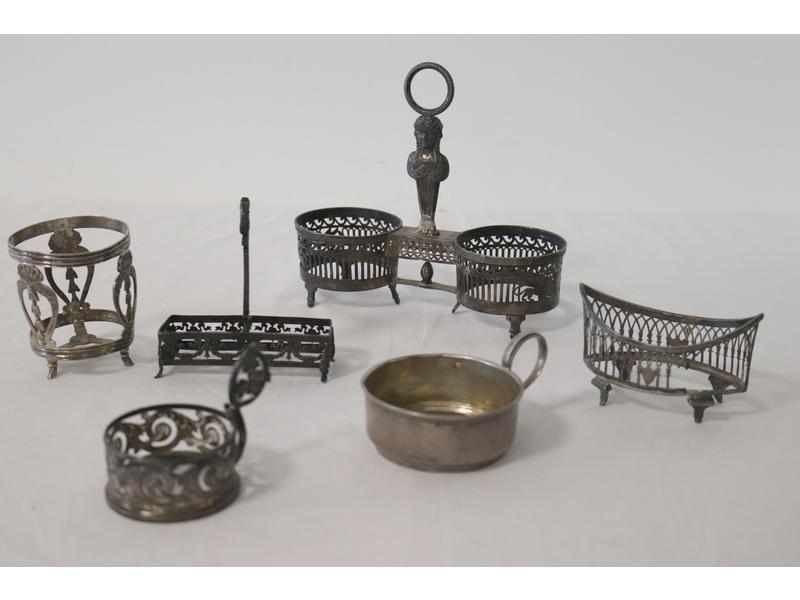 LOT DE MONTURES en argent, dont :