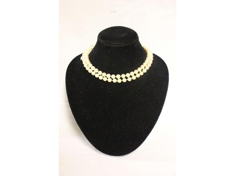 SAUTOIR de perles de culture choker, fermoir...
