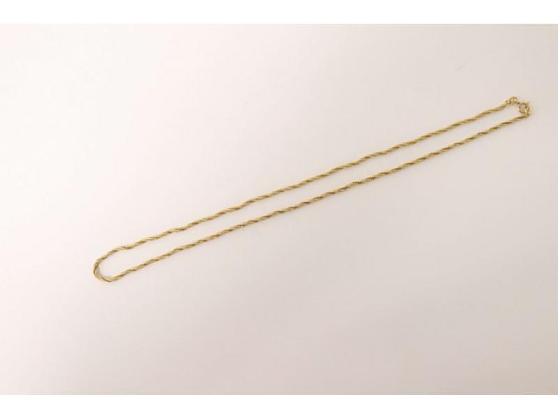 COLLIER en or jaune (750 mm). Poids total...