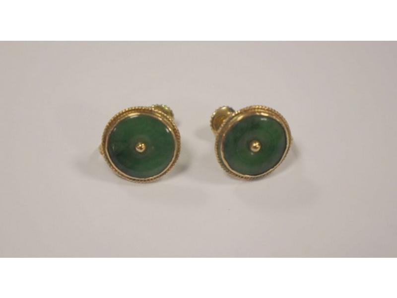 PAIRE DE BOUCLES D'OREILLES en or jaune (750...