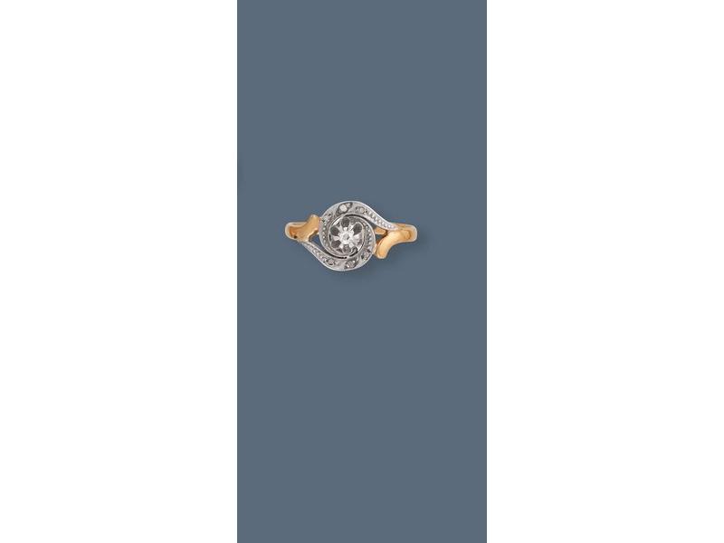 *BAGUE en or jaune et gris (750mm), dite...