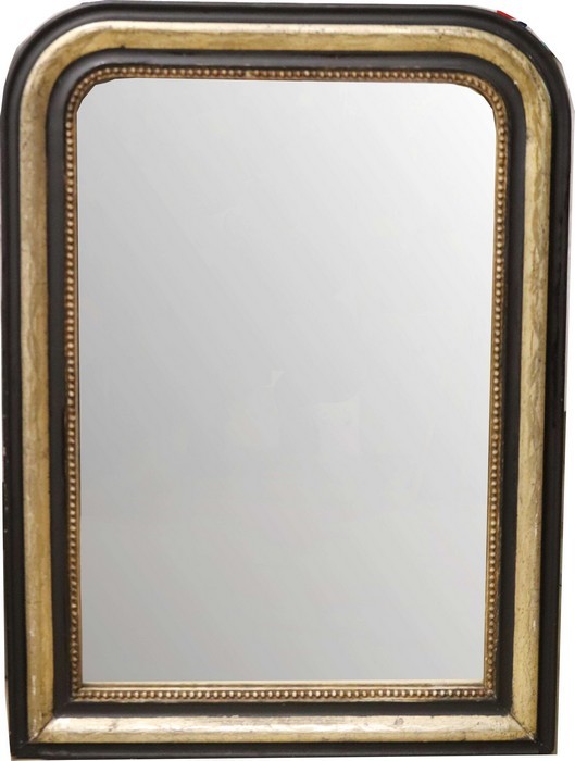 MIROIR de cheminée à angles arrondis en partie...