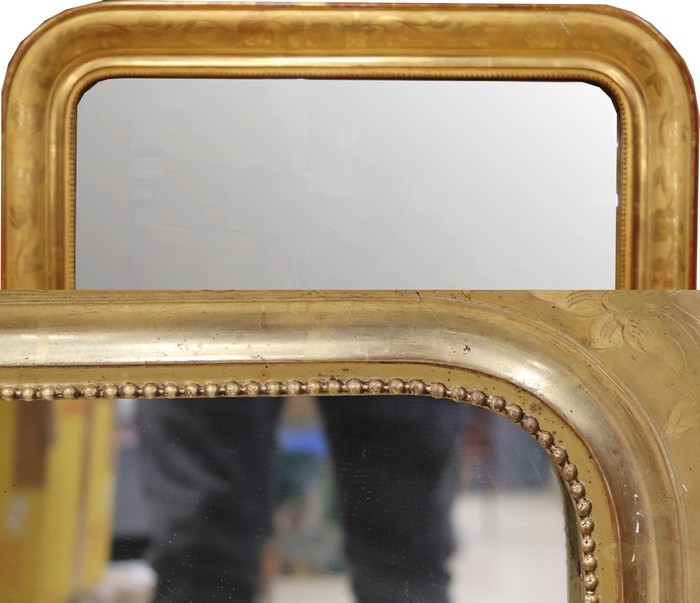 MIROIR à angles arrondis dans un cadre en...