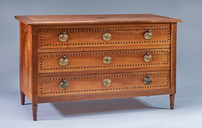 COMMODE rectangulaire en bois naturel et...