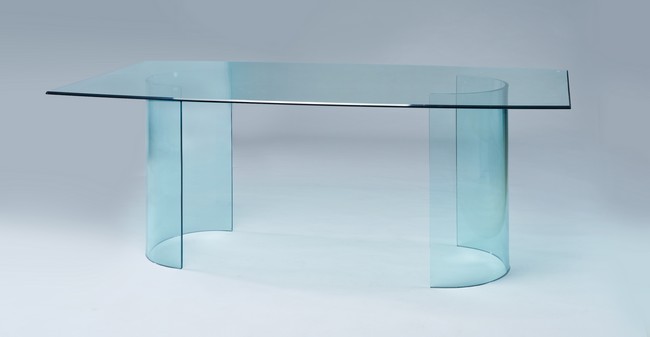 TABLE DE SALLE à MANGER en verre, à plateau...