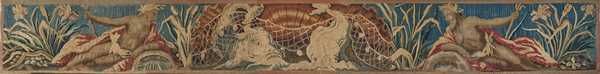 ELEMENT DE BORDURE DE TAPISSERIE en laine...