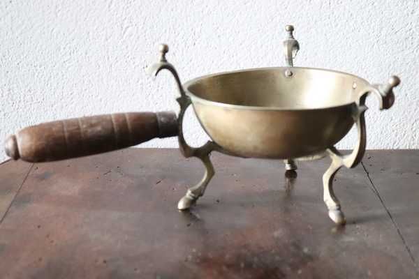 RECHAUD A BRAISES en bronze et laiton de...