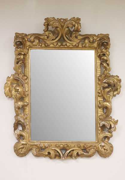 MIROIR rectangulaire biseauté dans un cadre...