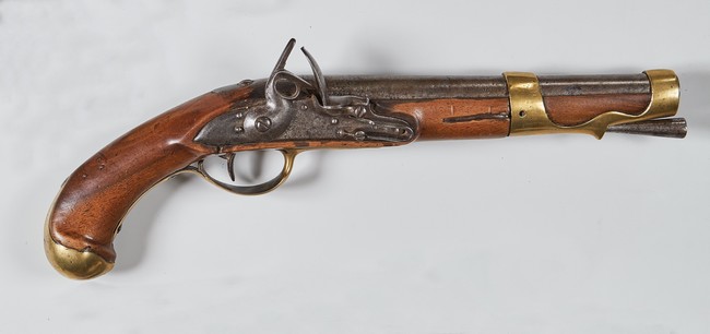 PISTOLET DE CAVALERIE à silex, modèle 1775,...