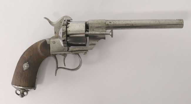 REVOLVER A BROCHE LEFAUCHEUX, type 1858 civil,...