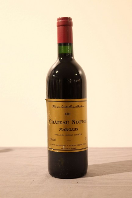 1 Blle CH. NOTTON Margaux 1986