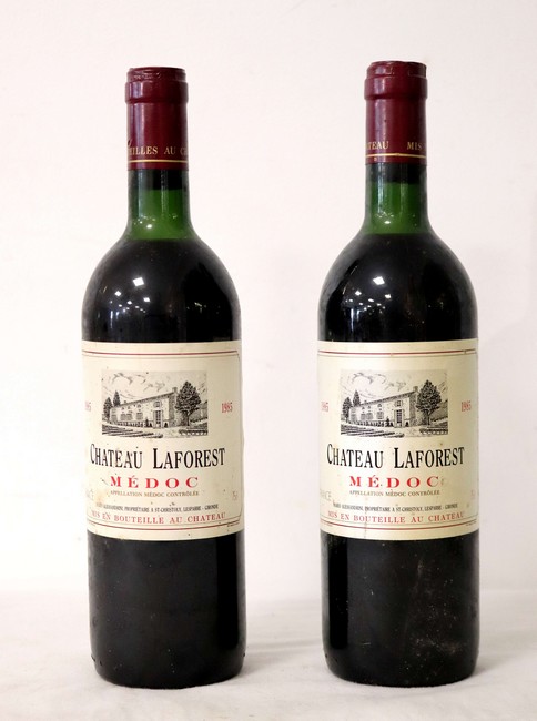 2 BLLES CH. LAFOREST Médoc 1985
