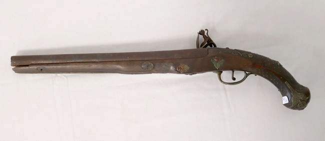 PISTOLET à silex d’officier, pour l’Orie...