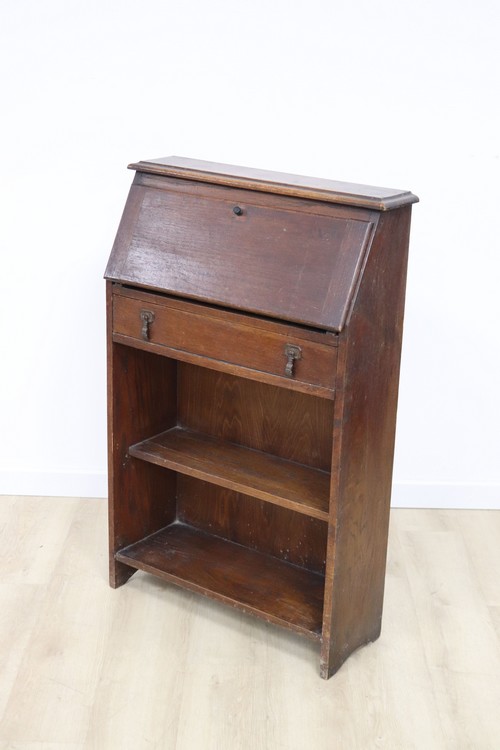 MEUBLE D'ENTRE DEUX en bois teinté, ouvrant...