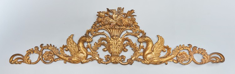 GRAND FRONTON de cadre ou miroir en bois...