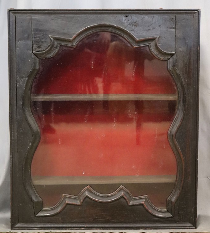 VITRINE MURALE rectangulaire en bois laqué...