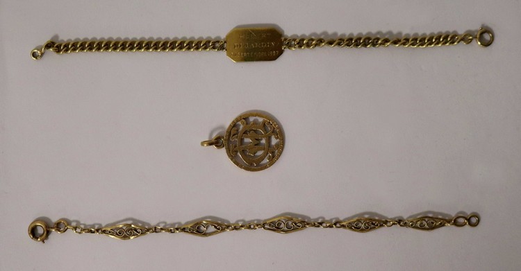 GOURMETTE en or jaune (750)