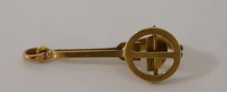 ORIGINAL PENDENTIF en or jaune (750) en forme...