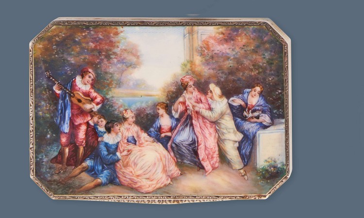 PETITE BOÎTE rectangulaire à pans coupés...