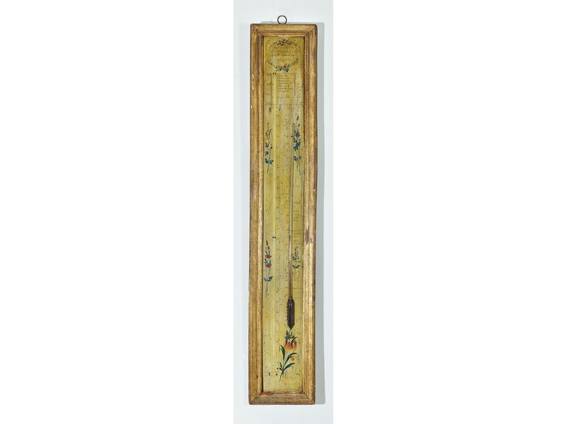 BAROMETRE THERMOMETRE par Delor en bois laqué...