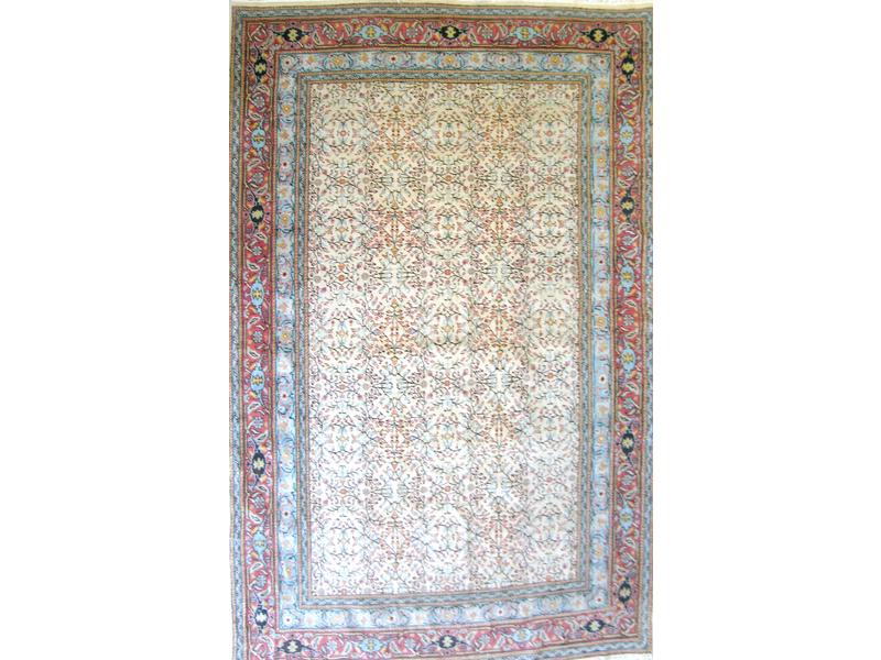 TUNISIE, TAPIS LAINE fait main à décor de...