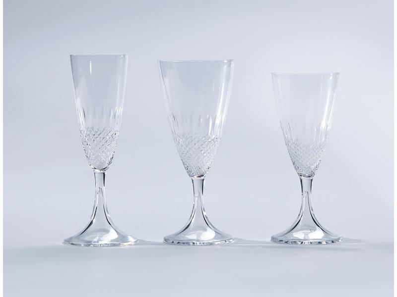 LALIQUE FRANCE, Partie de service de verres...