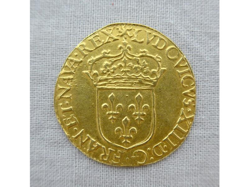 FRANCE. Louis XIII (1610-1643). Ecu au soleil,...