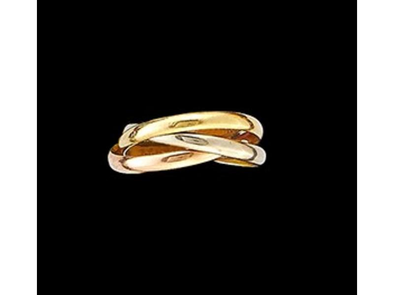 CARTIER : BAGUE Trinity (trois ors), signée...
