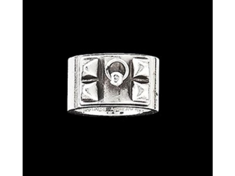 HERMES, BAGUE Colier de Chien en argent....