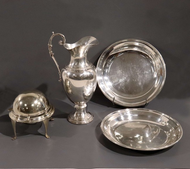 LOT DE METAL ARGENTE comprenant :
