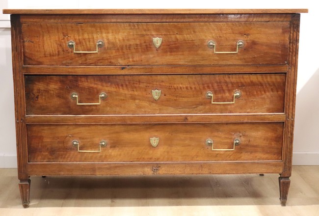 COMMODE rectangulaire en bois naturel ouvrant...