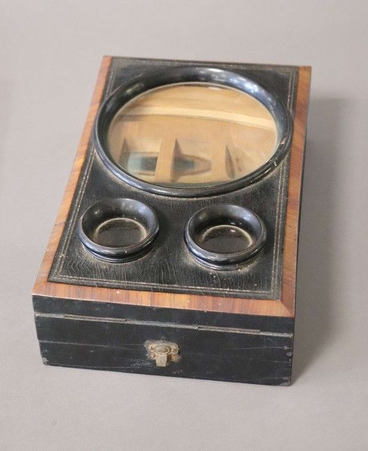 VISIONNEUSE DE PHOTOS en bois à trois le...