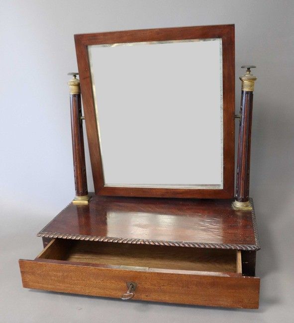 MIROIR DE TABLE en psyché, rectangulaire,...