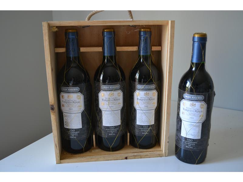 *4 Blles	RIOJA mise Marqués de Riscal 		...