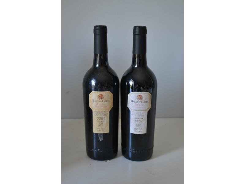 *2 Blles	RIOJA Baron de Chirel 		2001