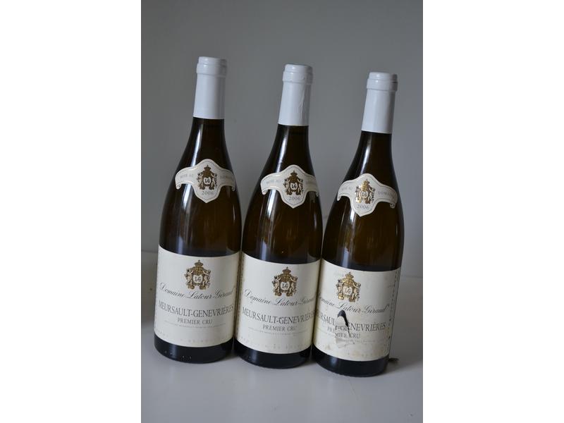 *3 Blles	MEURSAULT GENEVRIERES 1er Cru mise...