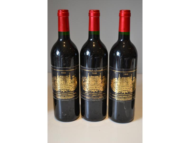 *3 Blles	CH. PALMER	Margaux GCC	1998