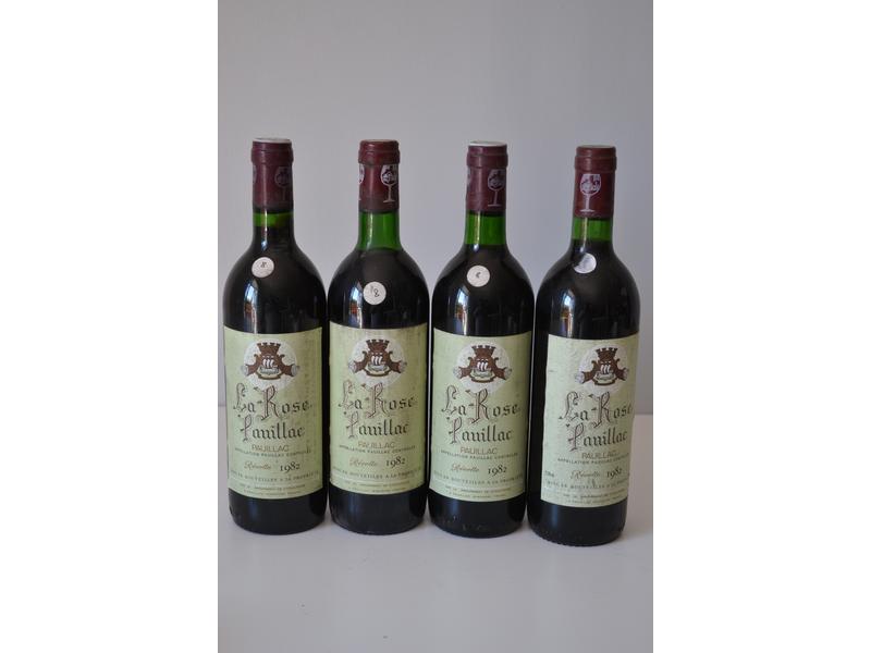 4 Blles	LA ROSE PAUILLAC	Pauillac mise c...